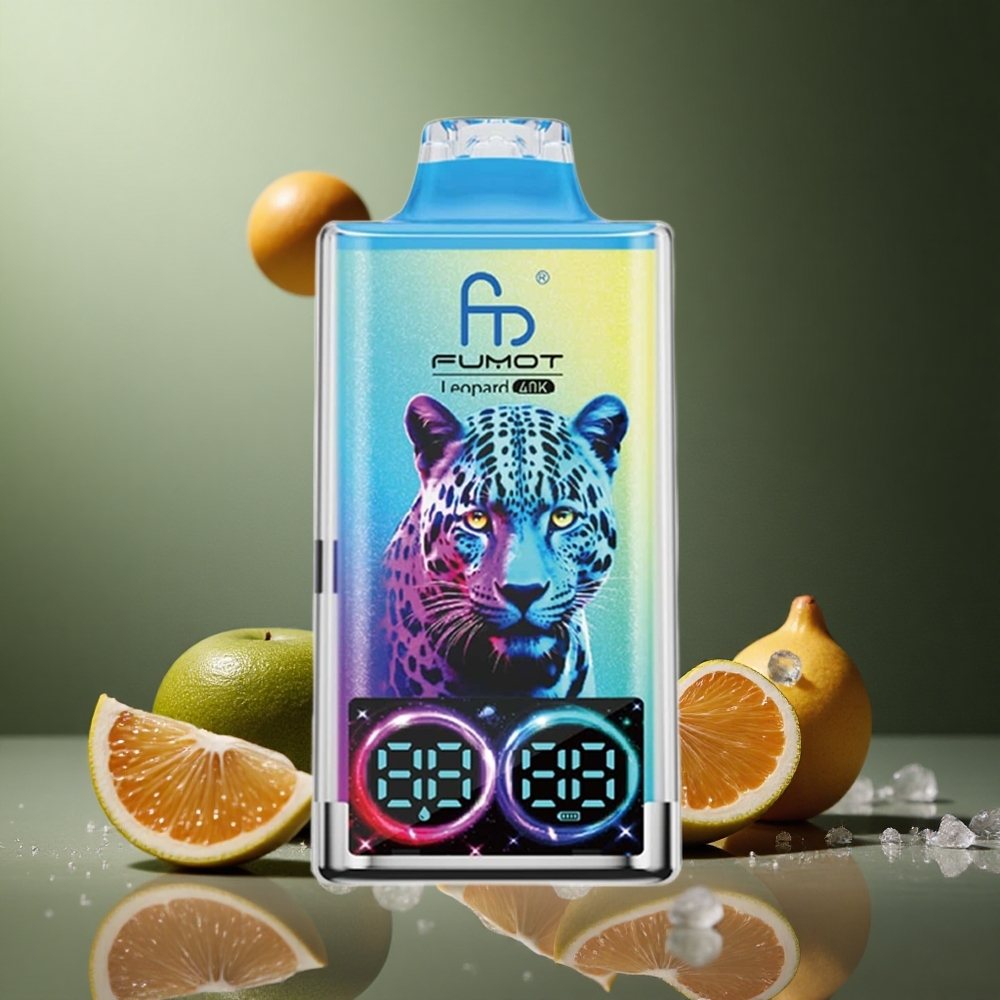 Fumot Leopard 40K Черен Дракон Лед 5% Nicotine Dual Mesh Type-C