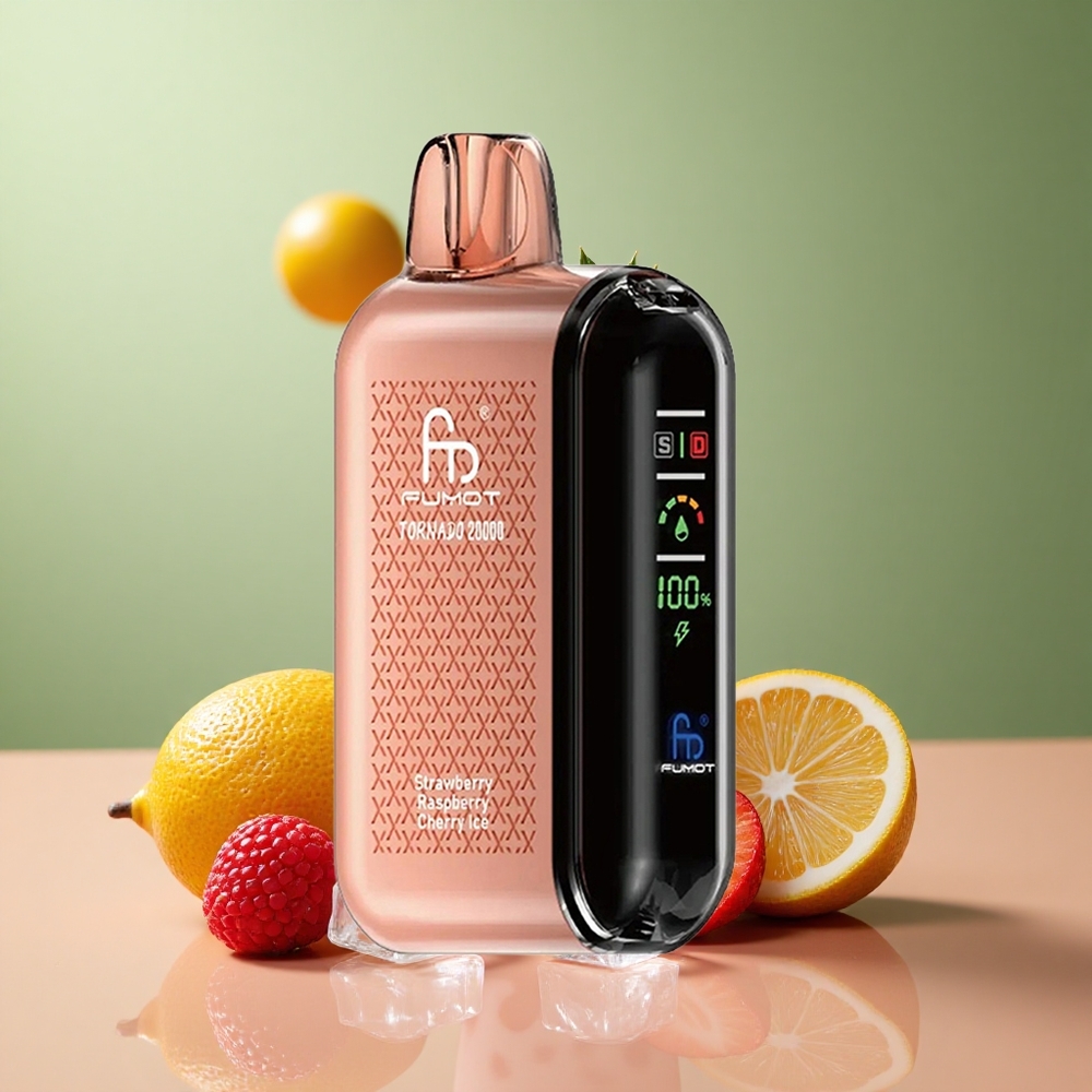 Fumot Tornado 20000 Ягоди Малини Череши Dual Mesh 20ml Smart Display