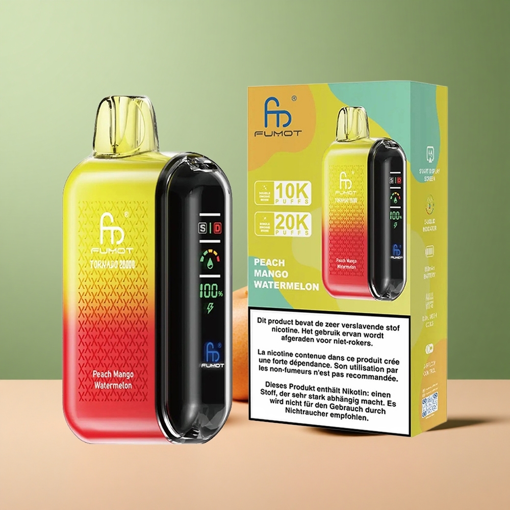 Fumot Tornado 20000 Праскова Манго Диня с Dual Mesh Coil и Airflow Control