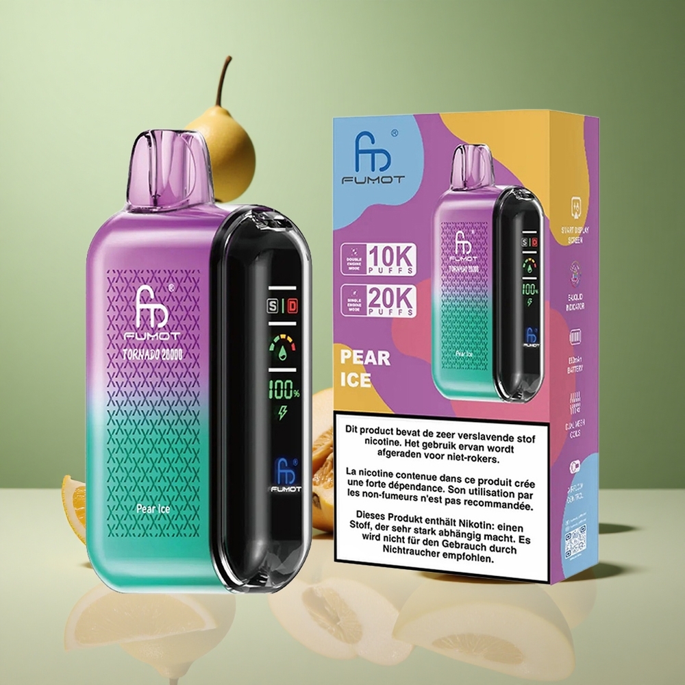 Fumot Tornado 20000 Крушов Лед с Dual Mesh Coil и Smart Display