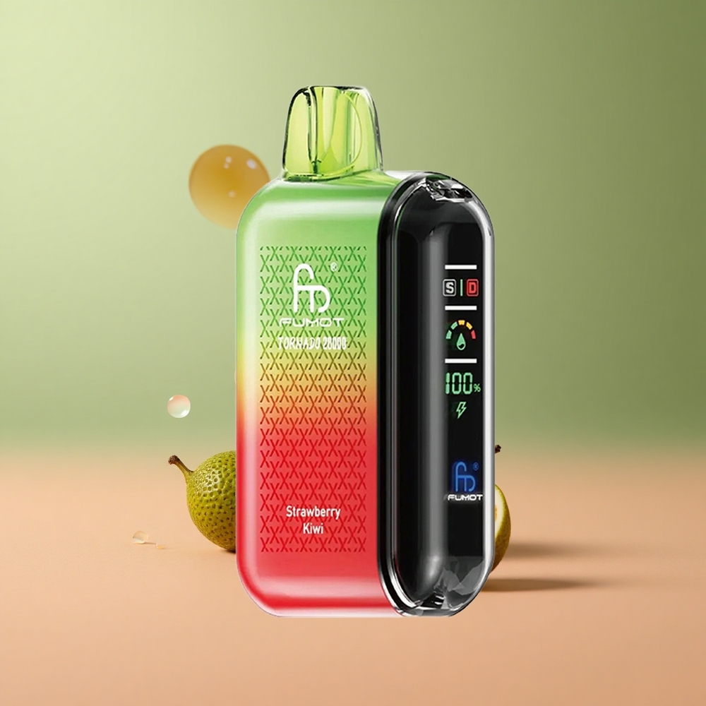 Fumot Tornado 20000 Ягода Киви с Двойна Мрежа и Управление на Въздушен Поток