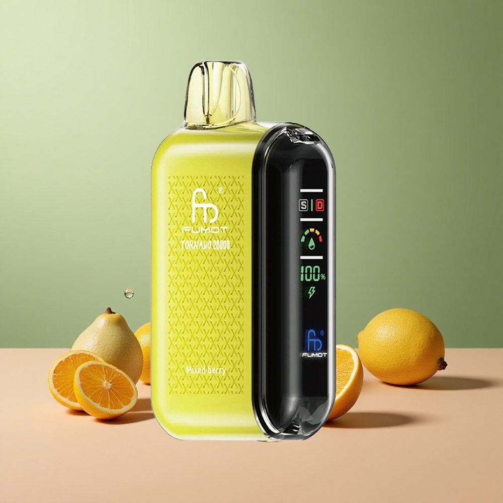 Fumot Tornado 20000 Смесени Ягоди с Двойна Мрежова Намотка и Интелигентен Дисплей