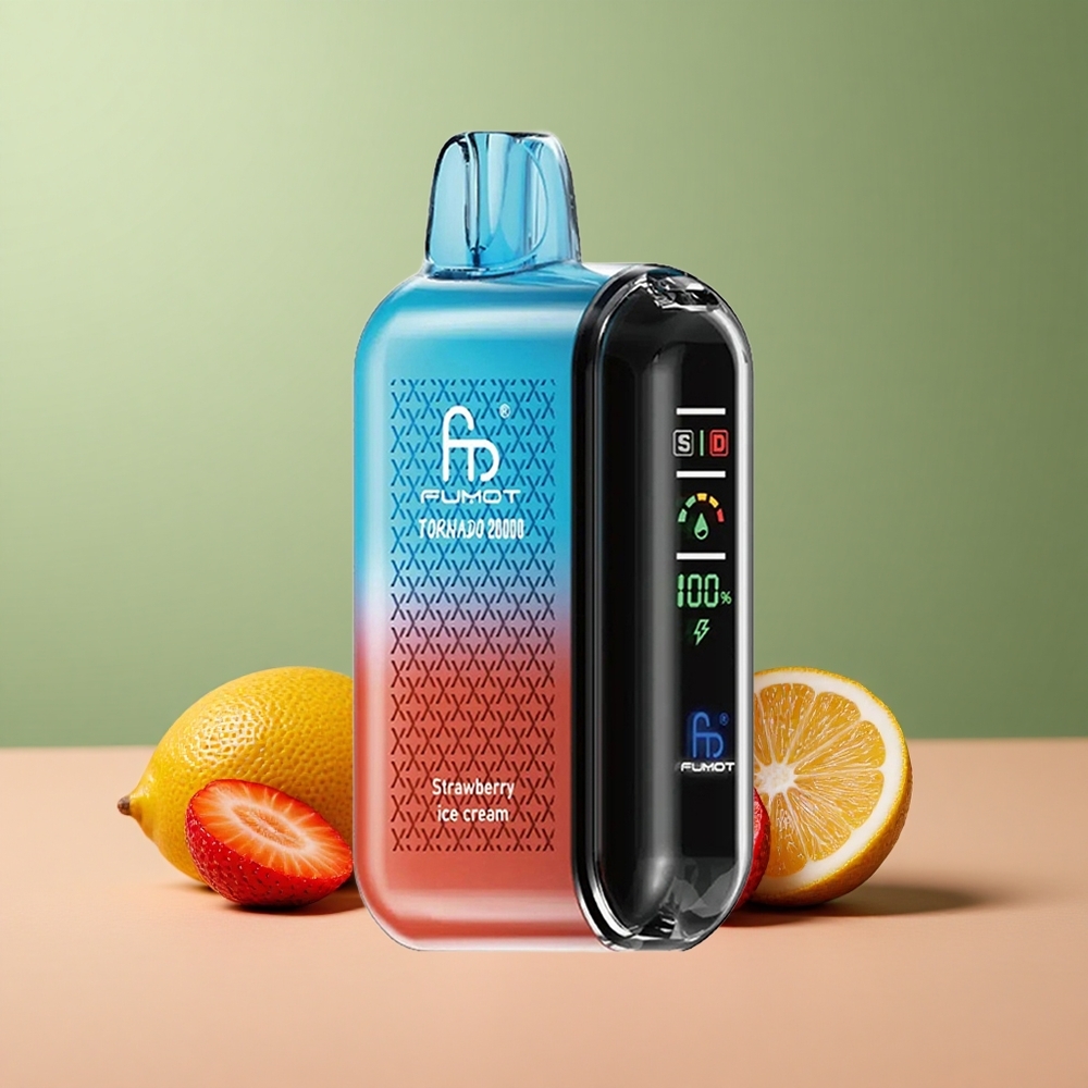 Fumot Tornado 20000 Ягода сметана с двойна мрежа и контрол на въздушния поток