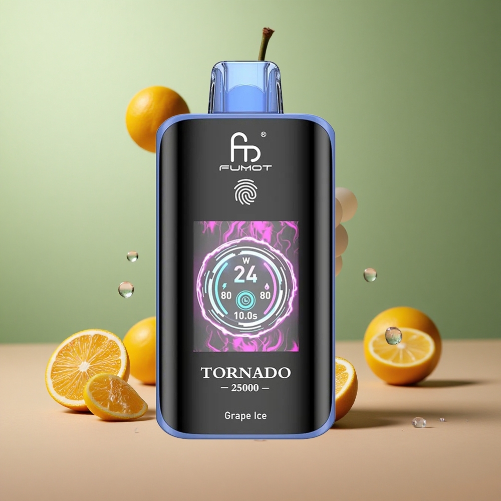 Fumot Tornado 25000 Гроздов лед с HD екран и 20мл течност