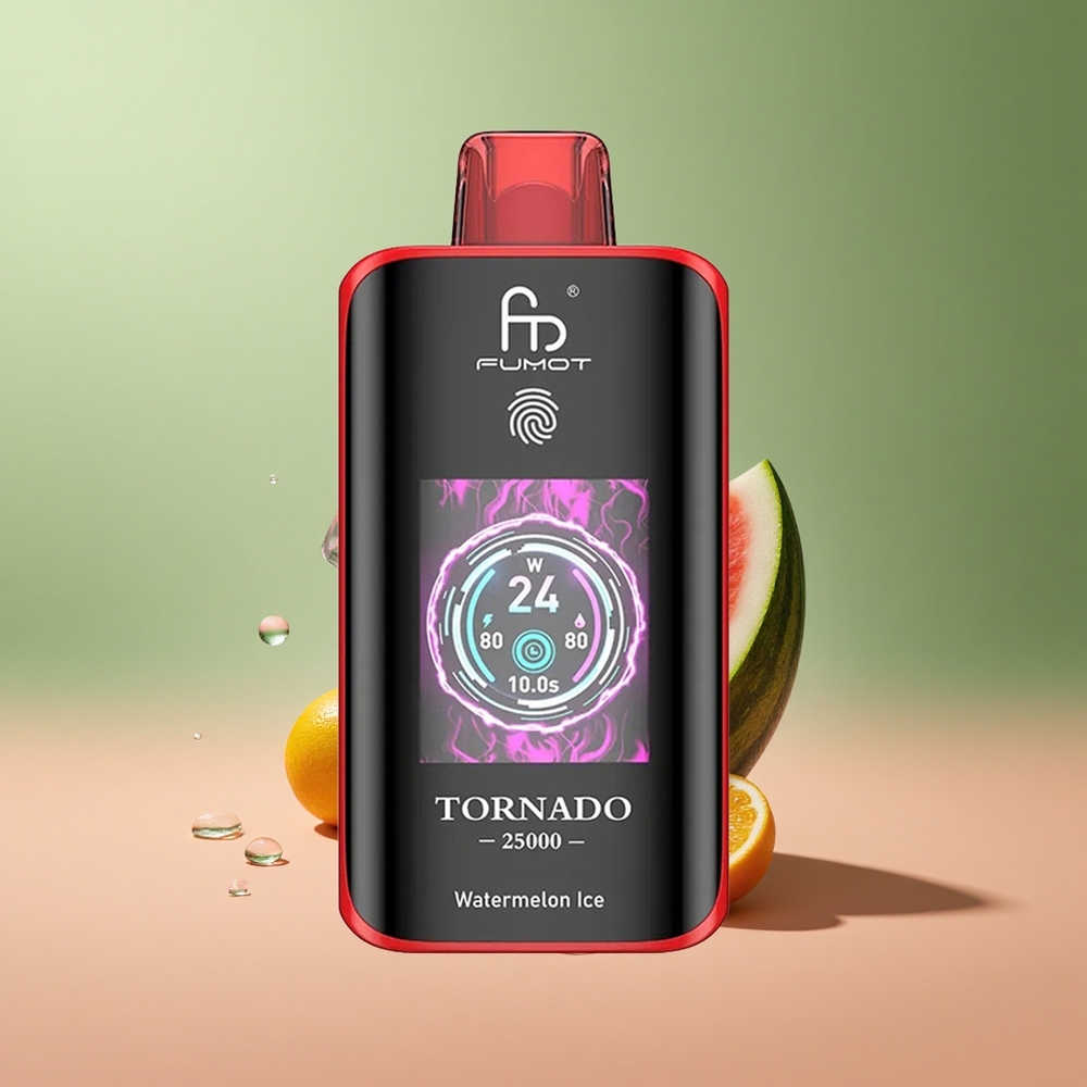 Fumot Tornado 25000 Динена Ледена Екстракция с HD Екран и 20мл Предварително Напълнен