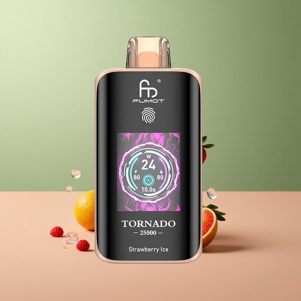 Fumot Tornado 25000 Ягодов лед с HD екран и 20мл течност