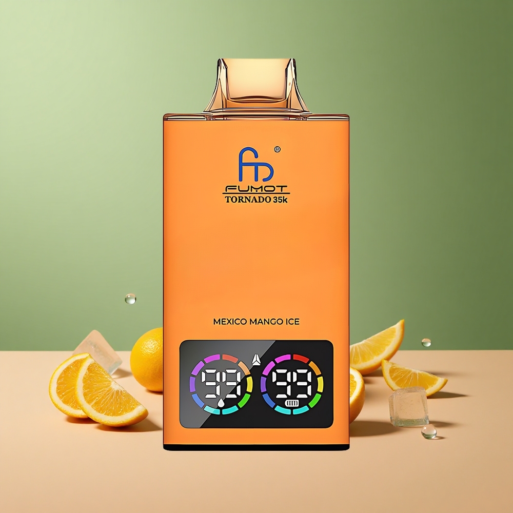 Fumot Tornado 35000 Български Манго Лед с Двойна Мрежа и RGB Осветление