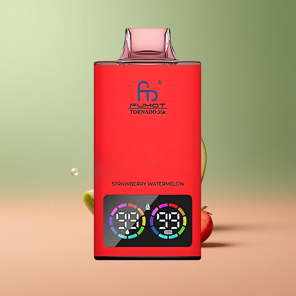 Fumot Tornado 35000 Ягода Диня Двойна Мрежа RGB Светлини