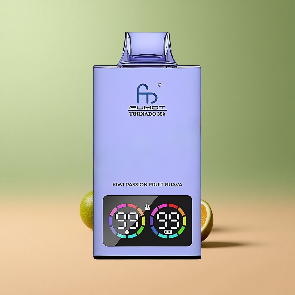 Fumot Tornado 35000 Киви Пасюн Фрут Гуава Двойна Мрежа RGB Светлини USB-C