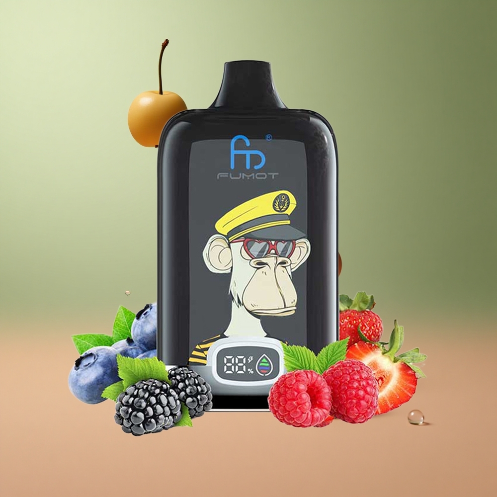 Fumot Tornado Digital Box 12000 Черешов Торнадо Мрежа 20мл Тип-C