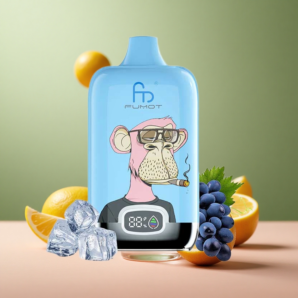 Fumot Tornado Digital Box 12000 Розов лимонада с мрежеста намотка и тип-C зареждане