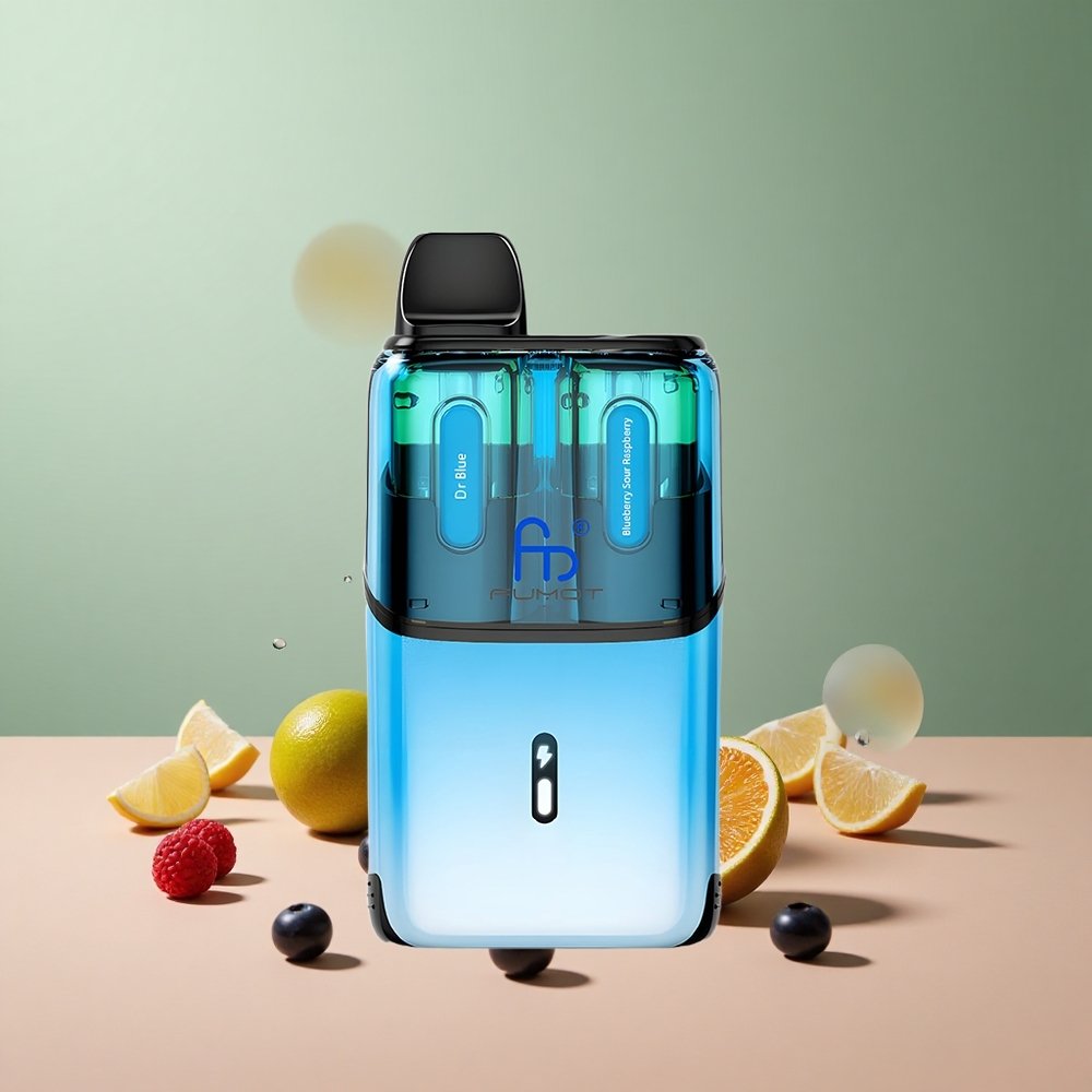 Fumot Ultra T32000 Д-р Синьо - Боровинка Кисела Малина с 800mAh Батерия и 24ml Течност