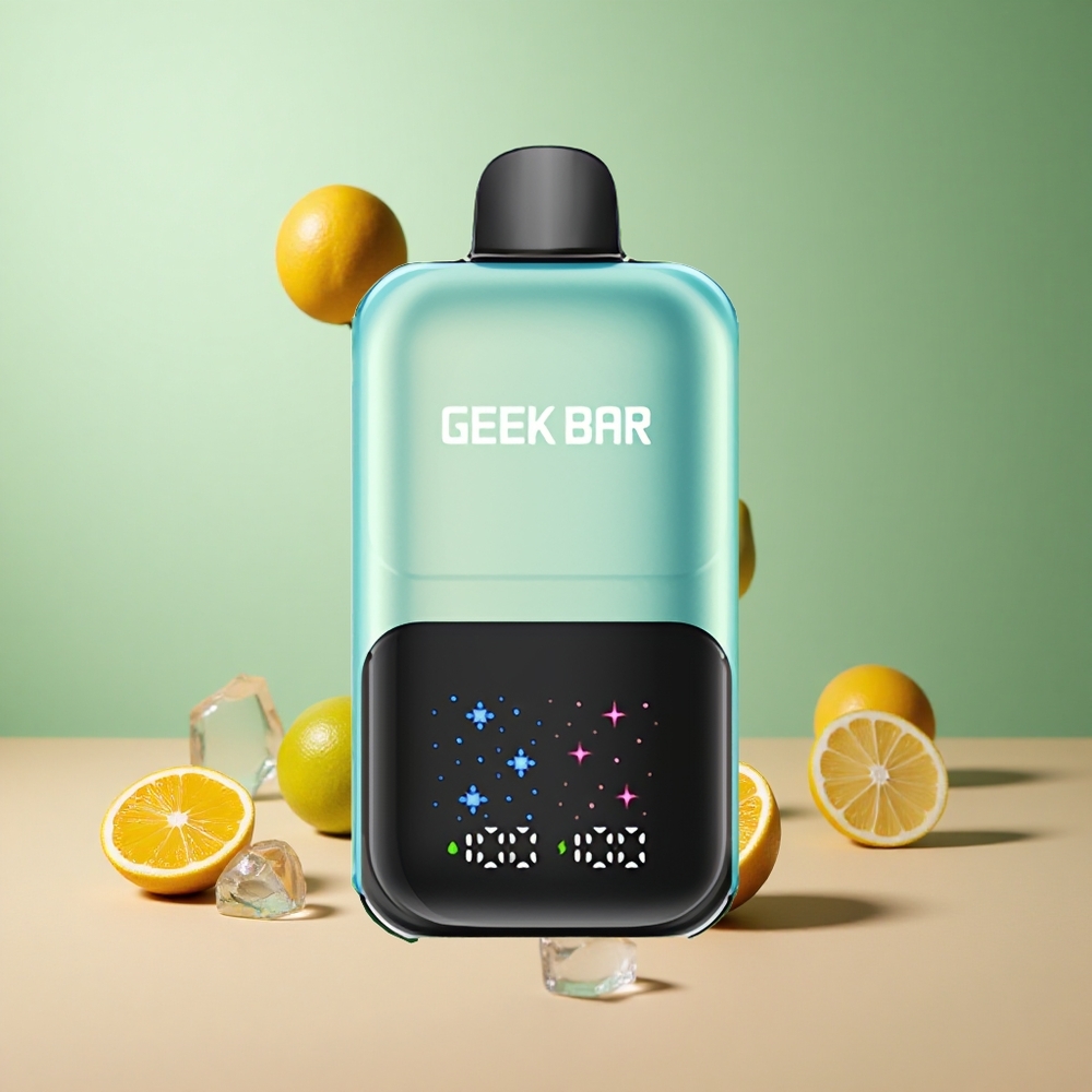 GEEK BAR 2GO 20ml 50000 Хладна Мента Ледена с Голям Екран и Двойни Резервоари