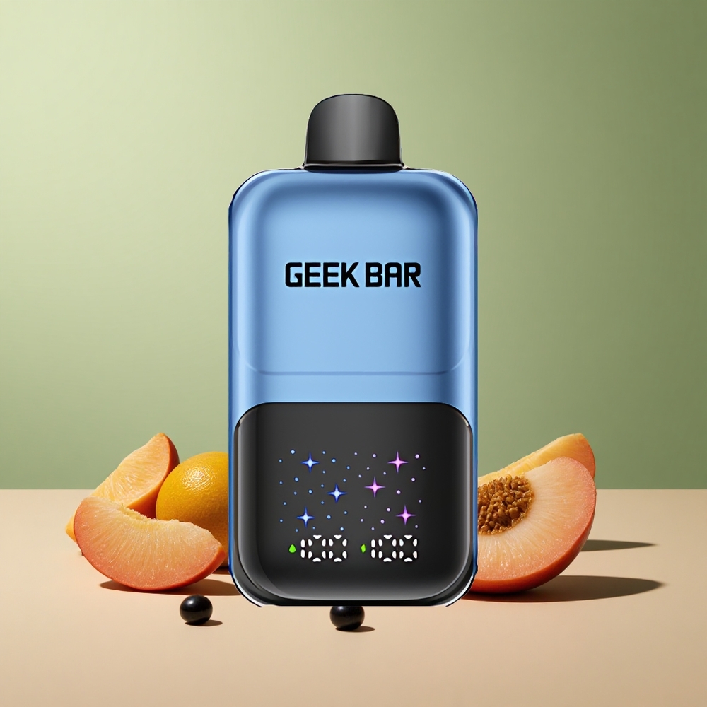 GEEK BAR 2GO 20ml 50000 Праскова & Ягоди Интерактивен Екран с Двойна Капацитет
