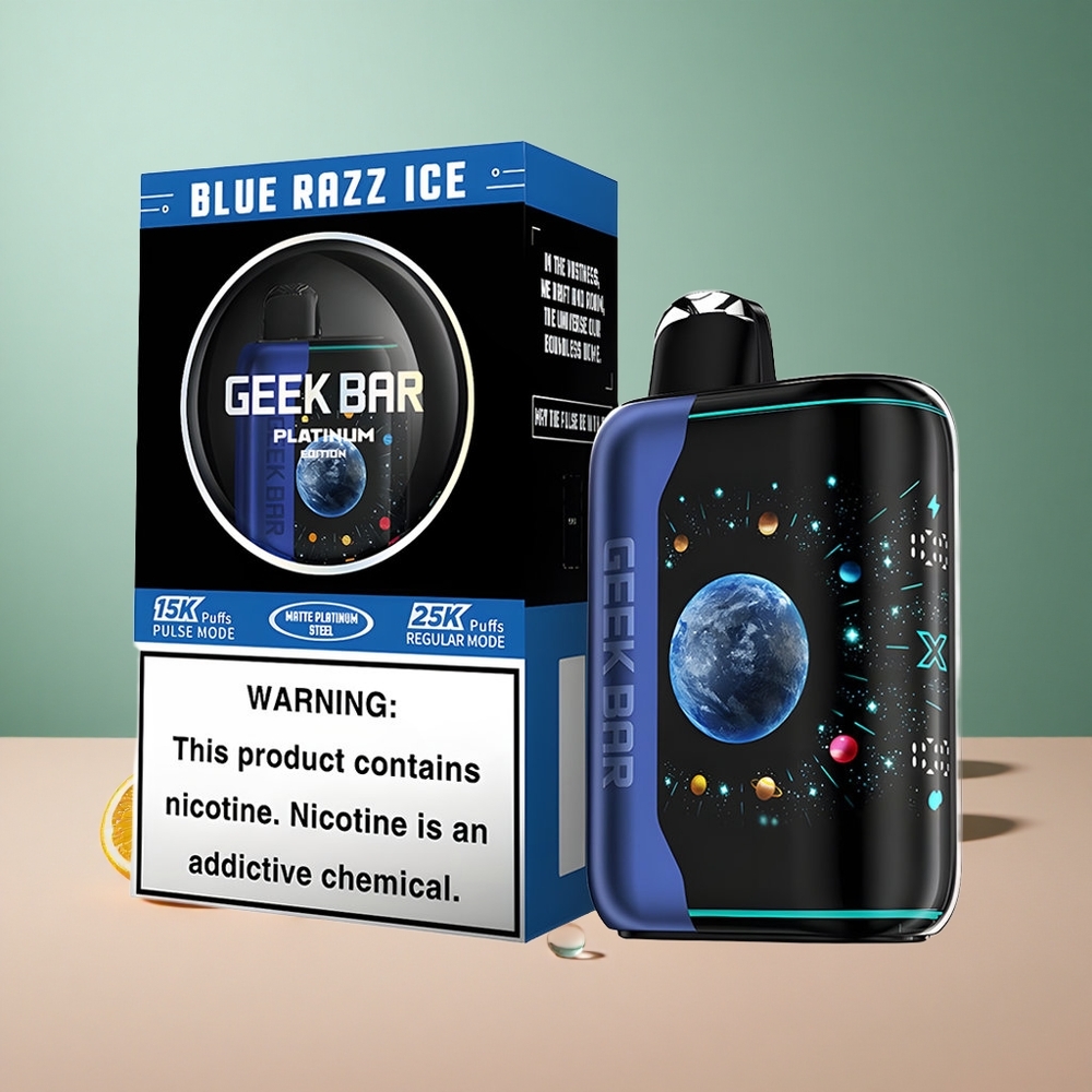 GEEK BAR Platinum Edition 25000 Синьо Малинов Лед с USB-Type C и Dual Mesh Coil