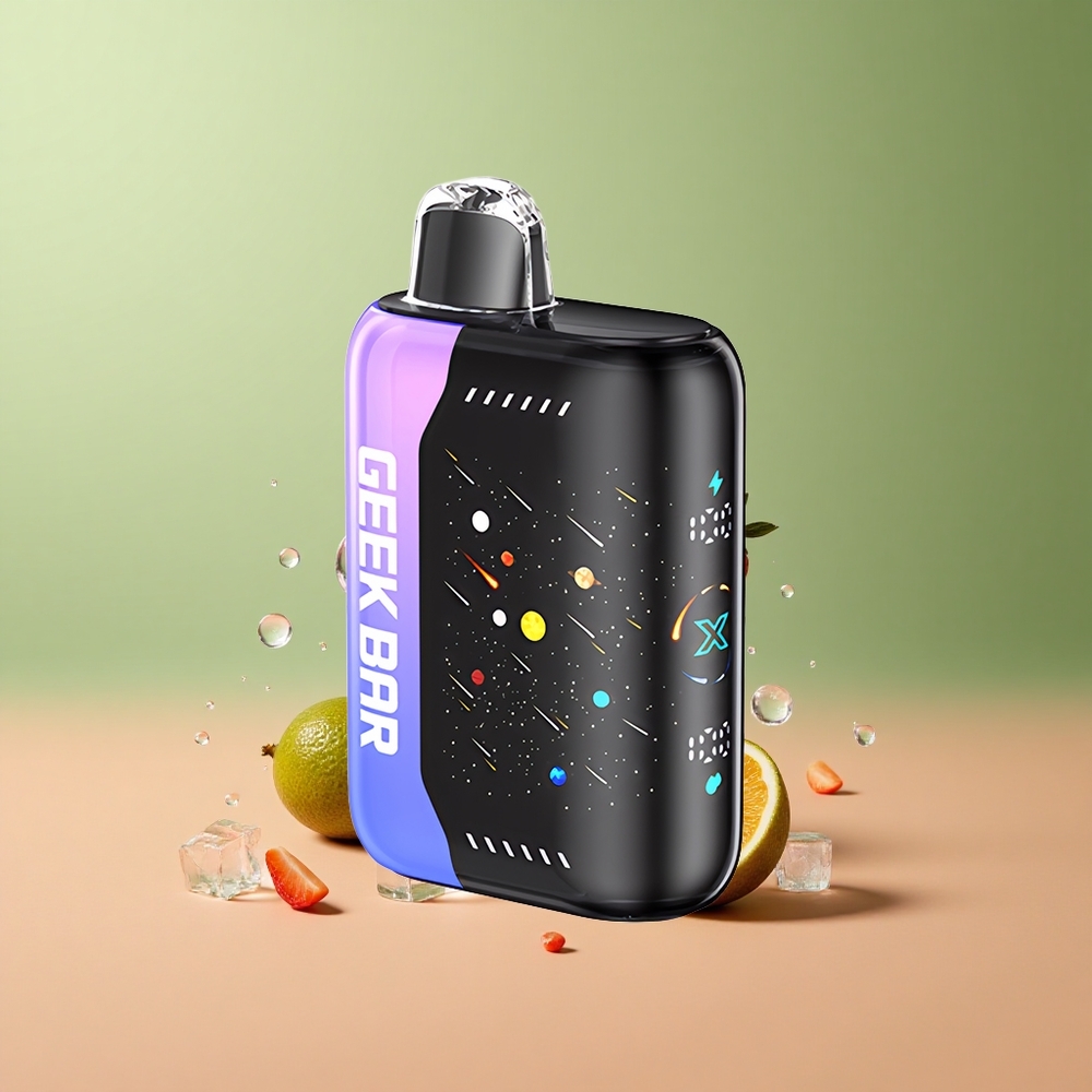 GEEK BAR Pulse X 42K Puffs Meteor Edition Ягодово-Киви Лед с 820mAh Батерия и Двойна Мрежова Намотка