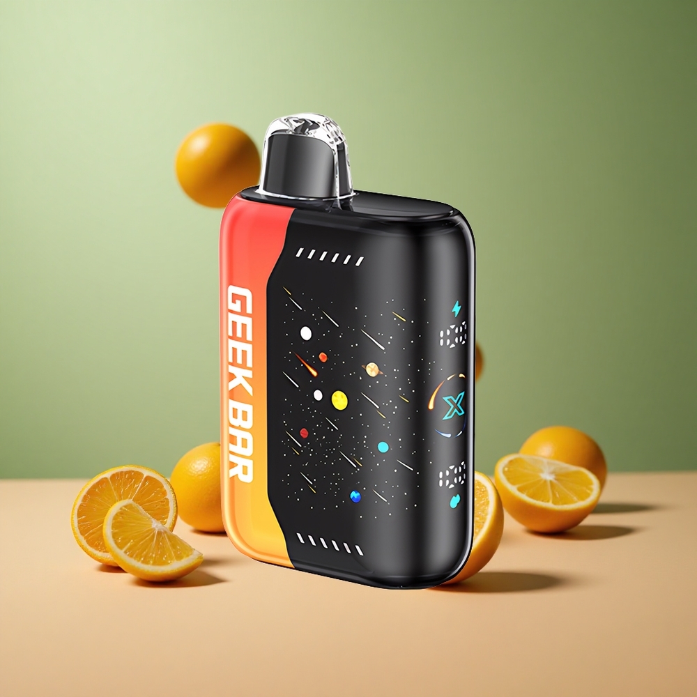 GEEK BAR Pulse X 42K Puffs Meteor Edition Оранжев Дракон - Бързо Зареждане, Двойна Мрежова Намотка