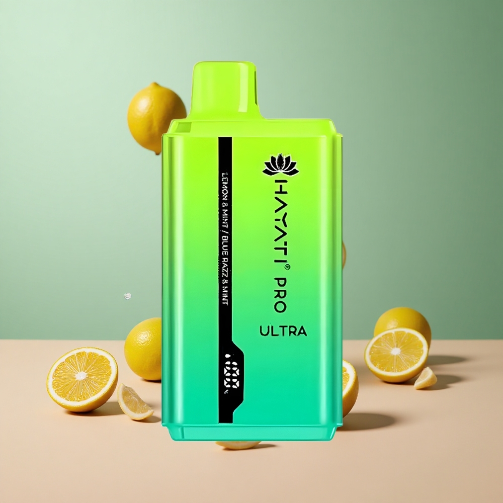 Hayati Pro Ultra 15000 Лимон и Мента Синьо Малина и Мента 850mAh 2 12ml