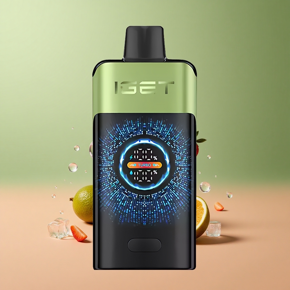 IGET ONE 12000 Ягодово-Киви Леден с Голям Извит Цветен Екран и Dual Mesh Coil