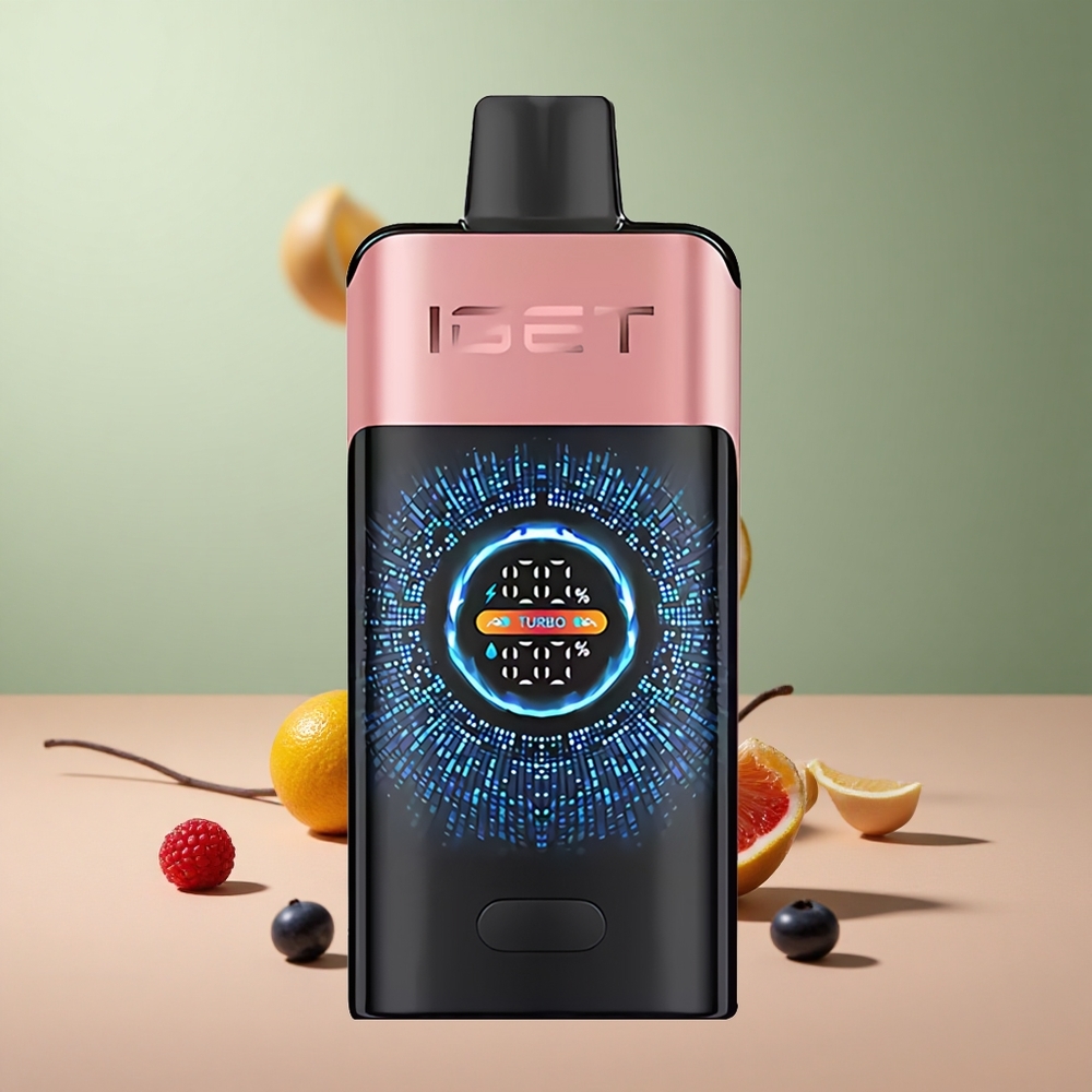 IGET ONE 12000 Боровинка Малина с Голям Извит Цветен Екран и Dual Mesh Coil