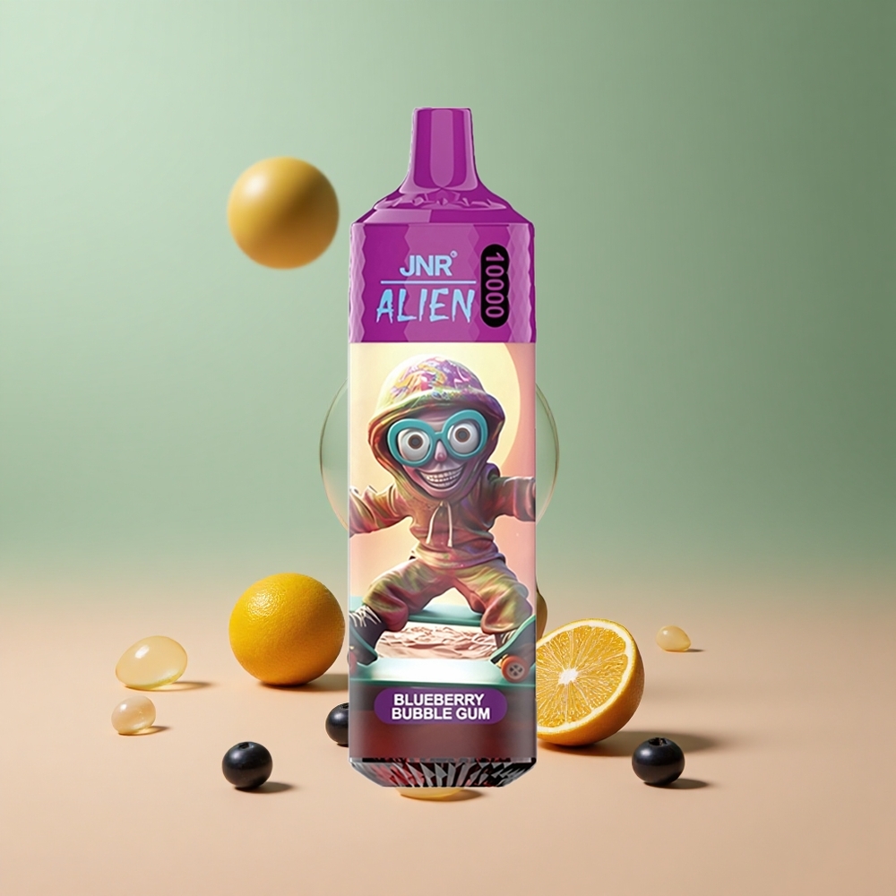 JNR Alien 10000 Боровинков Bubble Gum с RGB светлини и Type-C зареждане