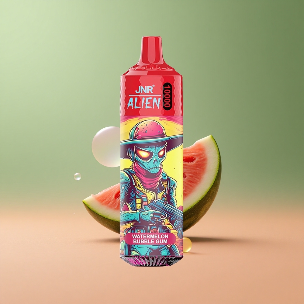 JNR Alien 10000 Диня Бабл Гум с RGB светлини и Type-C зареждане