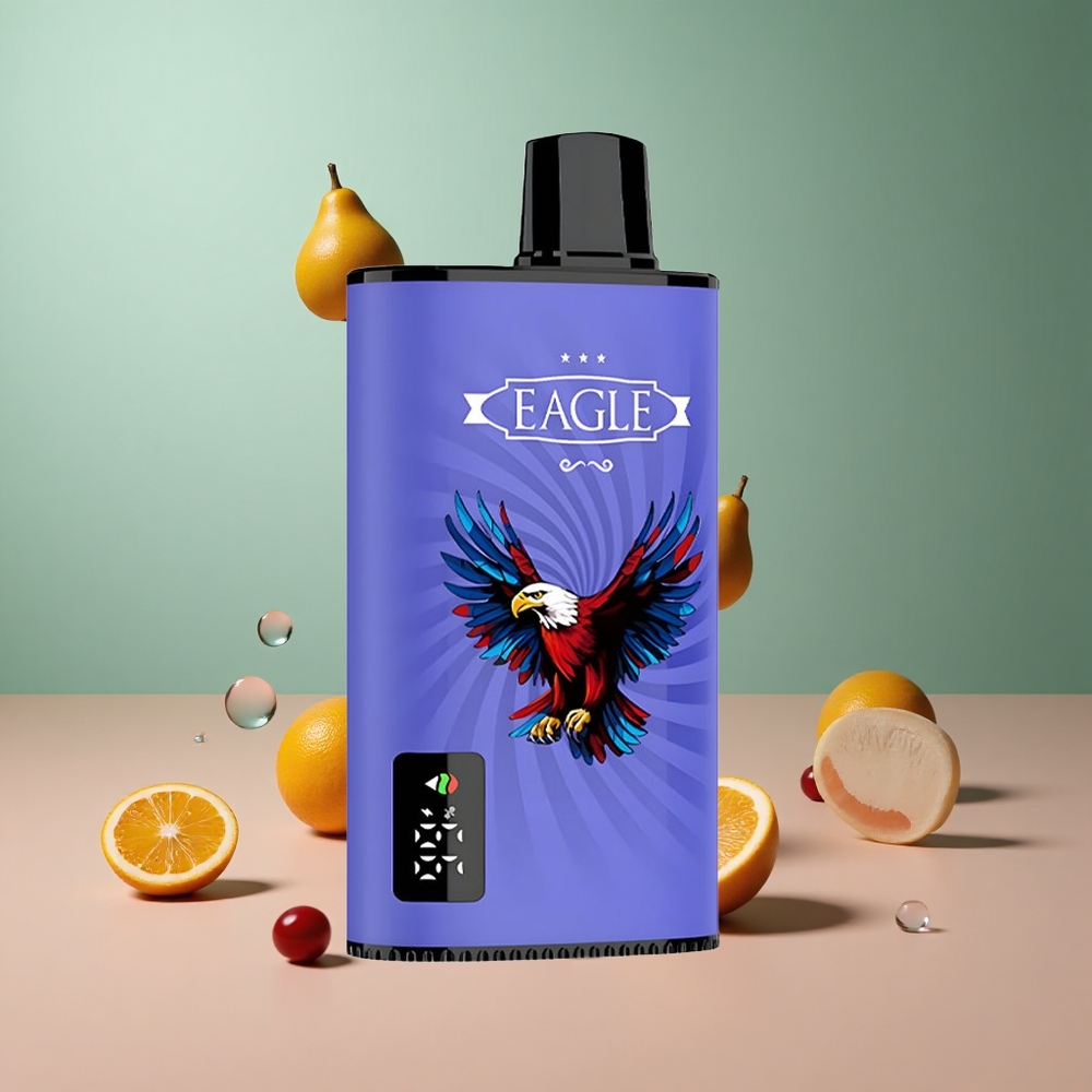 JNR EAGLE Smart 23000 Синьо Малинова Череша с Цифров Дисплей и Мехова Намотка