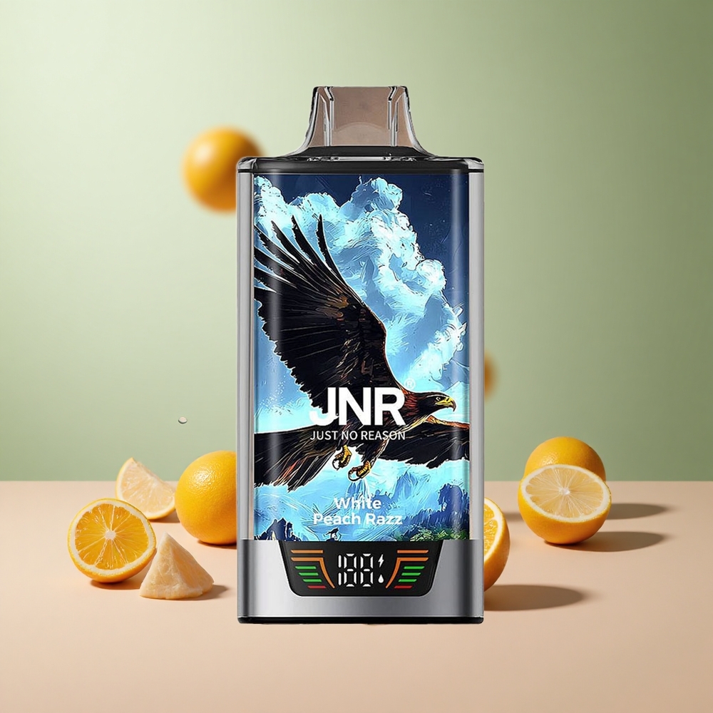 JNR Falcon Pro 28000 Бял Праскова Раз 30мл 5% Никотин