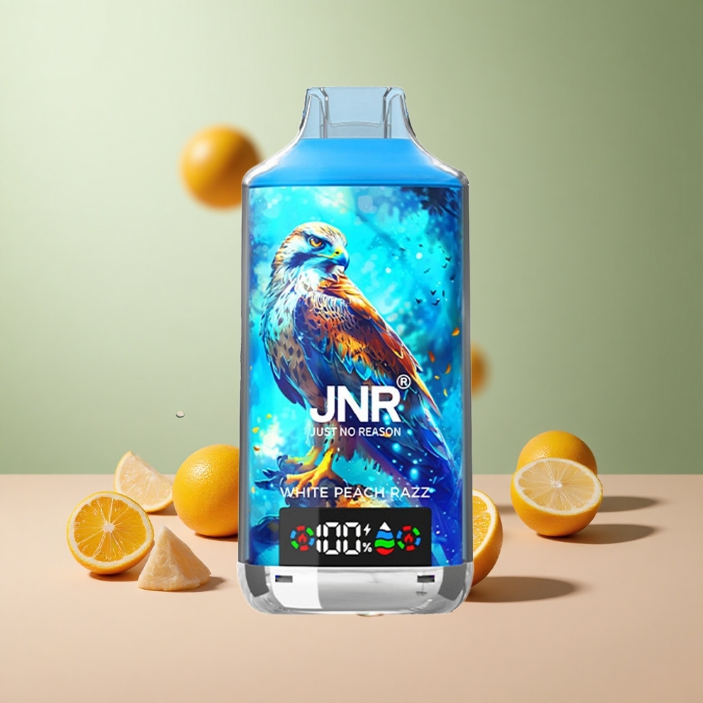 JNR Falcon X 18000 Бял Праскова Малина 24ml Dual Mesh Type-C