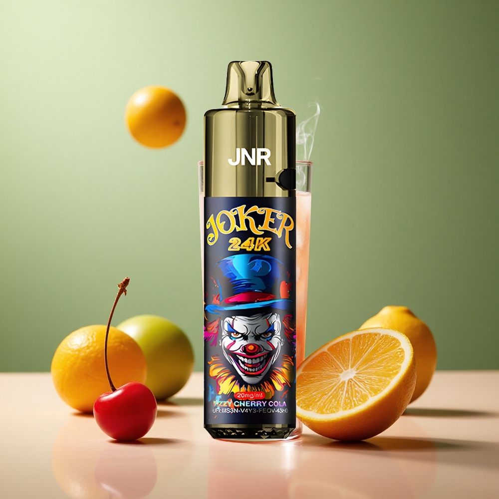 JNR Joker 24K Газеща Черешова Кола с Видим Ниво на Течност и 2% Никотин