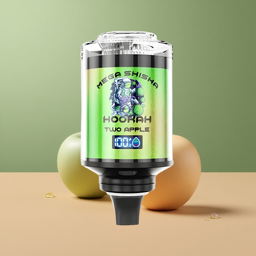 JNR Mega Shisha Hookah 100K Две Ябълки 2200mAh Гъвкав Въздушен Поток