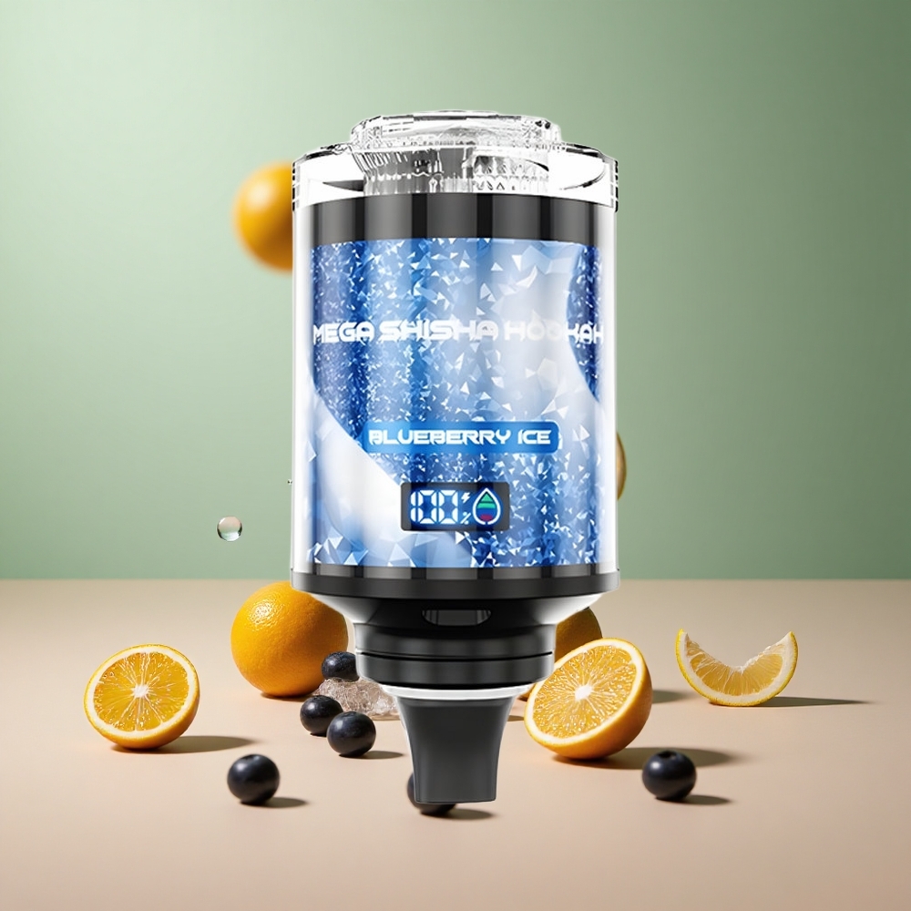 JNR Mega Shisha Hookah 100K Боровинков Лед | 60мл Капацитет | 2200мАх Батерия