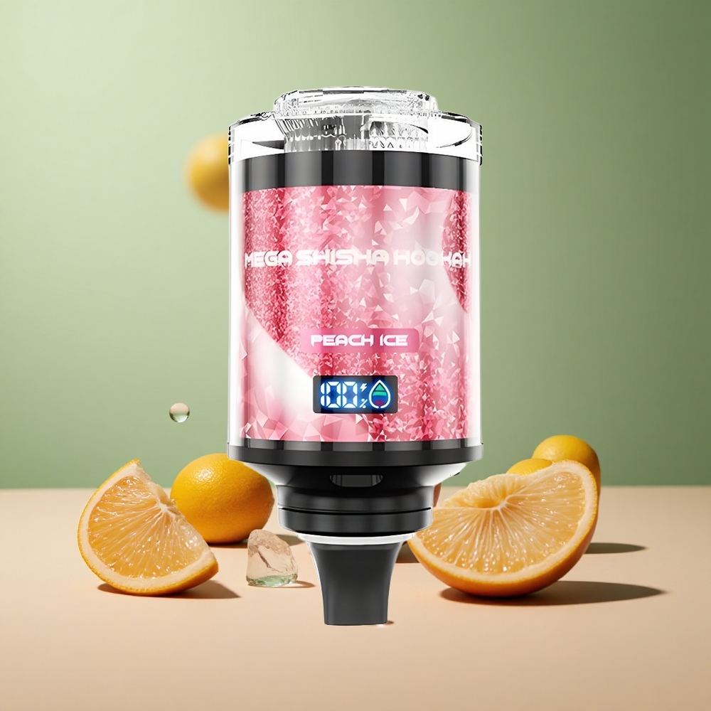 JNR Mega Shisha Hookah 100K Праскова Лед с 60мл и 2200mAh