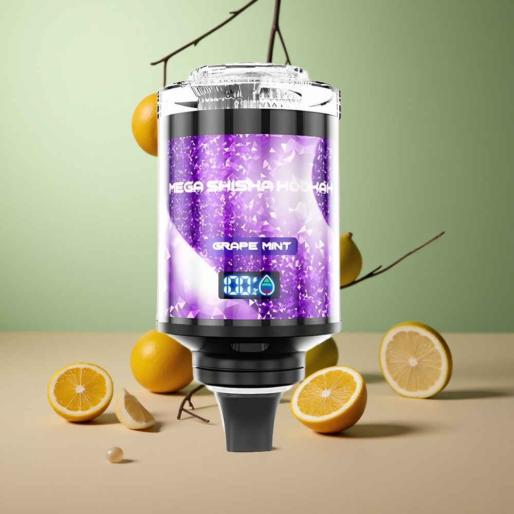 JNR Mega Shisha Hookah 100K Гроздова Мента с 60мл капацитет и 2200mAh батерия