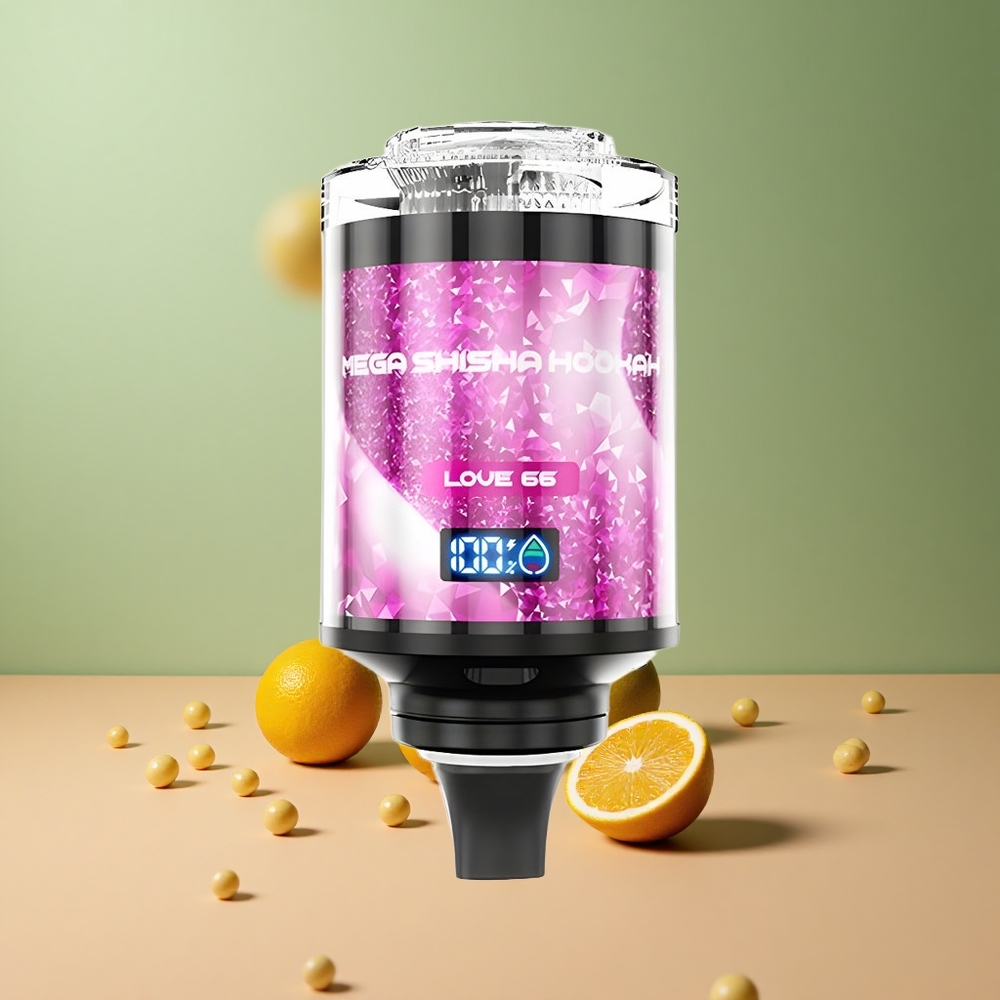 JNR Mega Shisha Hookah 100K Любов 66 - 60мл Капацитет & 2200мАч Батерия