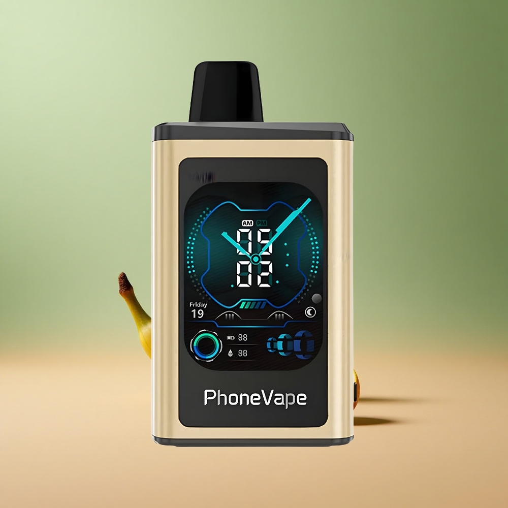 JNR PhoneVape 30000 Бананов лед с регулируем въздушен поток и тип-C зареждане