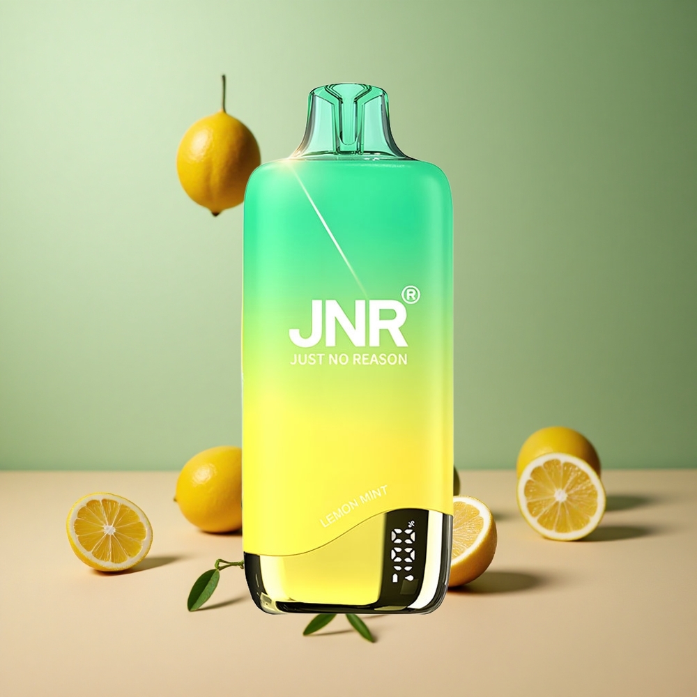 JNR Rainbow 10500 Лимонова Мента Месингова Бобина с 18мл Резервоар и USB-C Зареждане