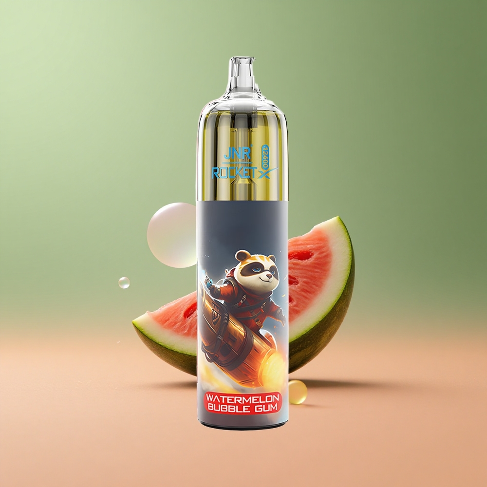 JNR Rocket-X 12400 Диня Бабл Гъм с RGB Осветление и Бърз Заряд Type-C