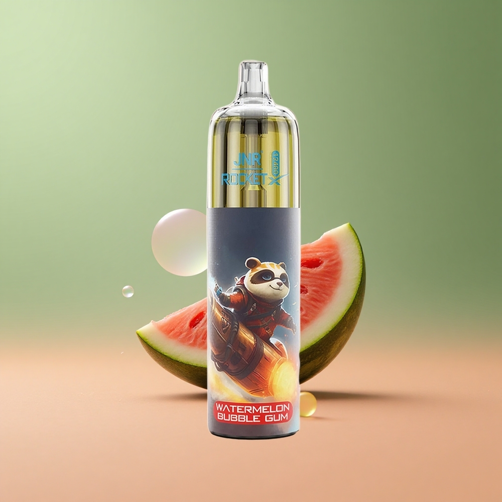 JNR Rocket-X 12400 Диня Бабл Гъм с RGB Осветление и Бърз Заряд Type-C