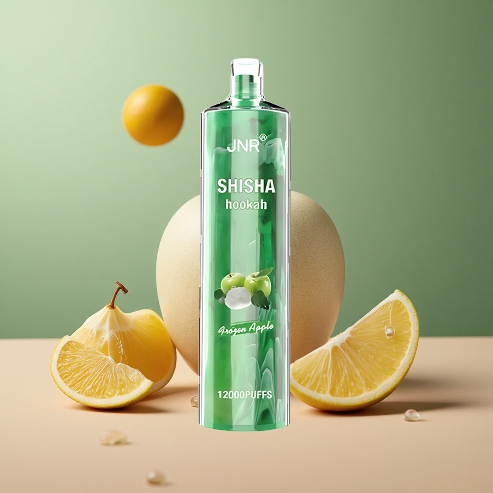 JNR Shisha Hookah 12000 Замразена Ябълка с 750mAh и 0.6 Ohm мрежеста намотка