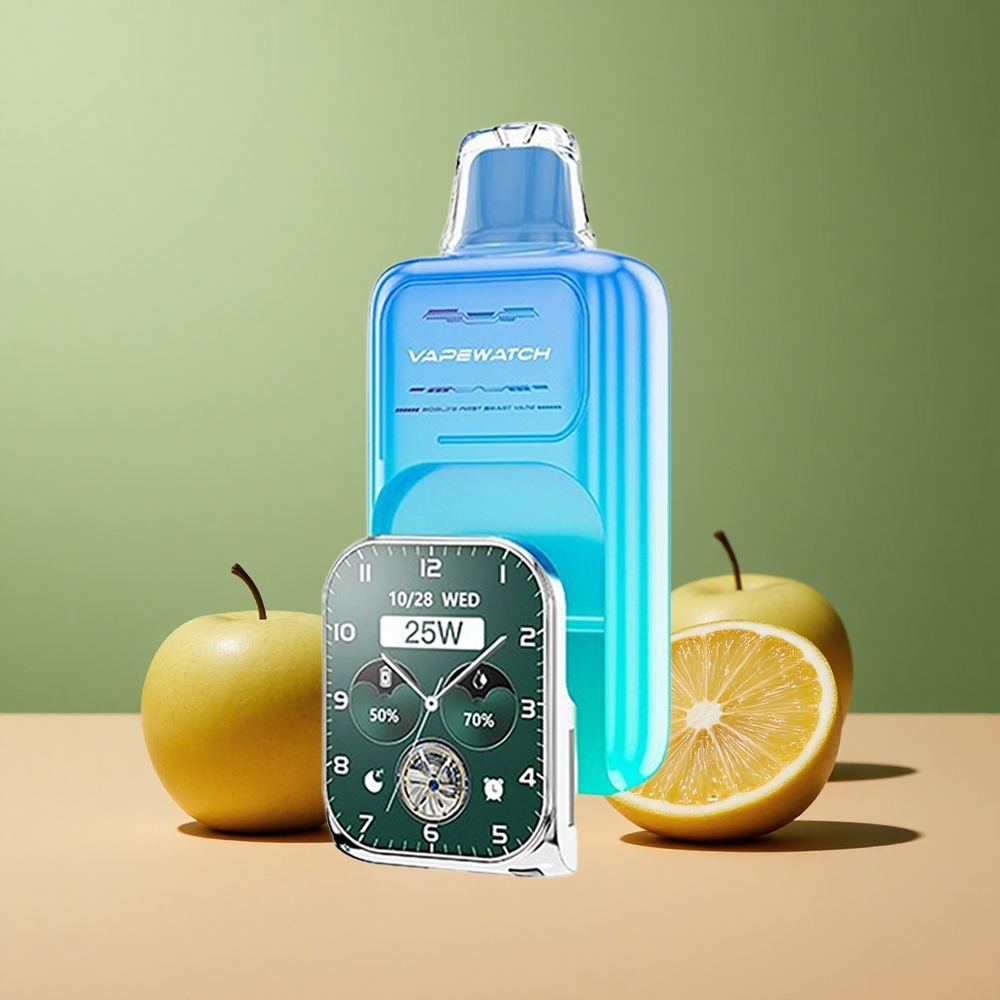 JNR VapeWatch 30000 Кисела Ябълка Лед с Dual Mesh Coil и 19mL