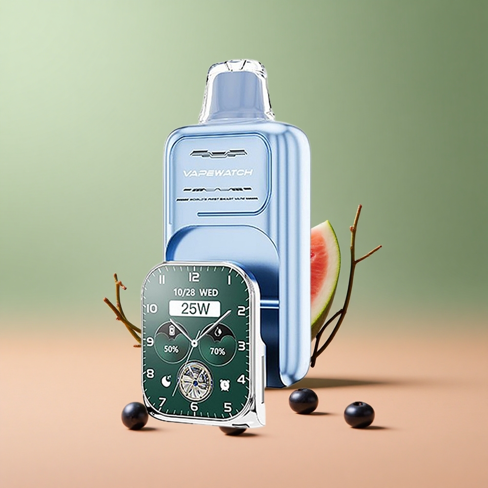 JNR VapeWatch 30000 Синя Боровинка Диня Dual Mesh Coil Type-C Quick Charge