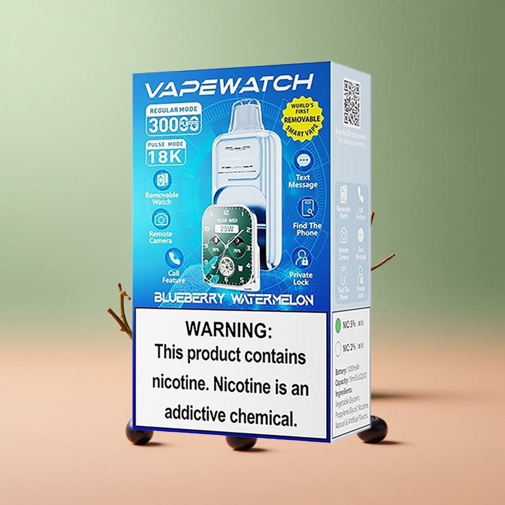 JNR VapeWatch 30000 Синя Боровинка Диня Dual Mesh Coil Type-C Quick Charge