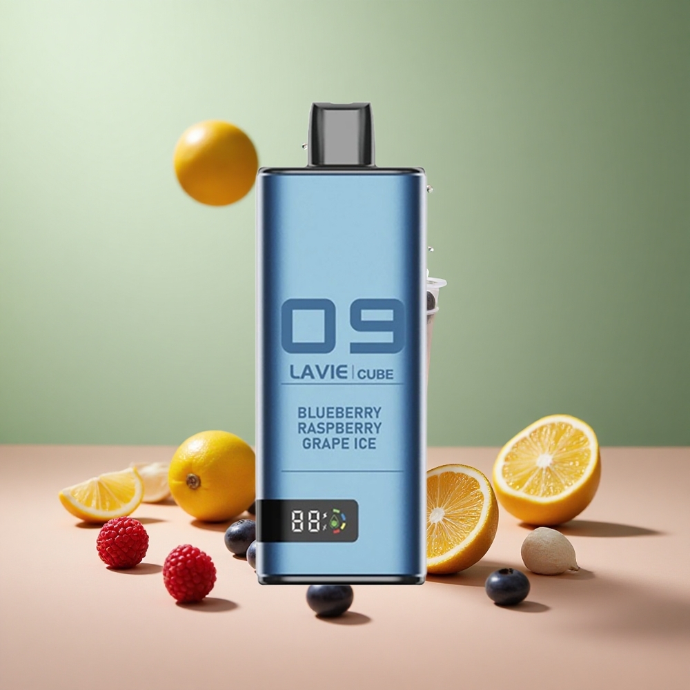 Lavie Cube 20000 Боровинка Малина Гроздов лед с 28ML течност и Type C зареждане