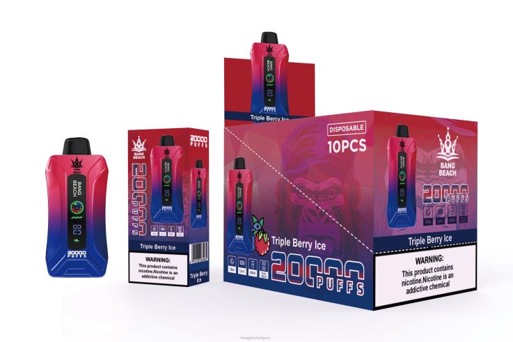 Bang Beach Vape - 6PN4T8 Bang Beach 20000 впръсквания смарт екран vape троен горски лед