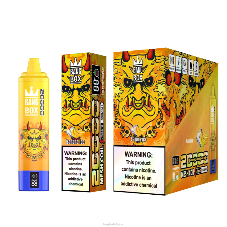 Bang Box Bulgaria - 6PN4T57 Bang Box Смарт екран с 20 000 впръсквания бананов лед