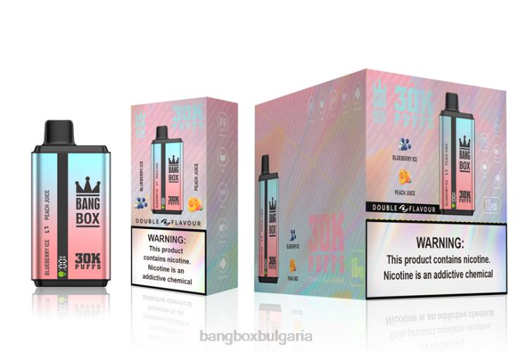 Bang Box Велинград - 6PN4T63 Bang Box 30 000 впръсквания с двоен вкус лед от боровинки и сок от праскови