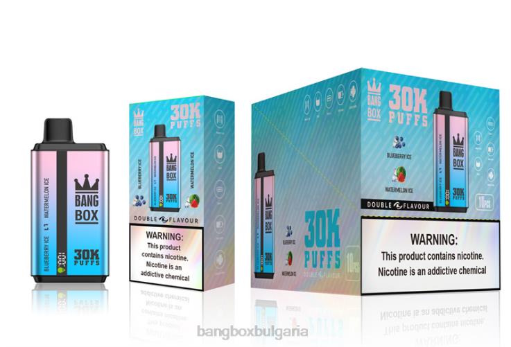 Bang Box Bulgaria - 6PN4T69 Bang Box 30 000 впръсквания с двоен вкус лед от боровинки и лед от диня