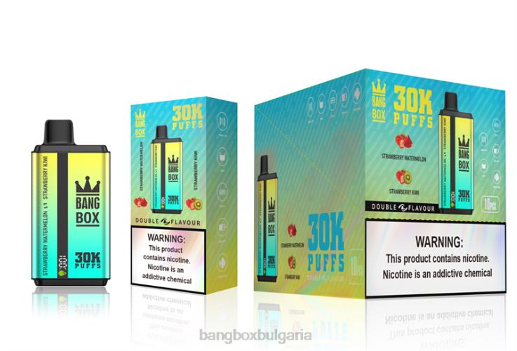 Bang Box Vape - 6PN4T64 Bang Box 30 000 впръсквания с двоен вкус ягодова диня и ягодово киви