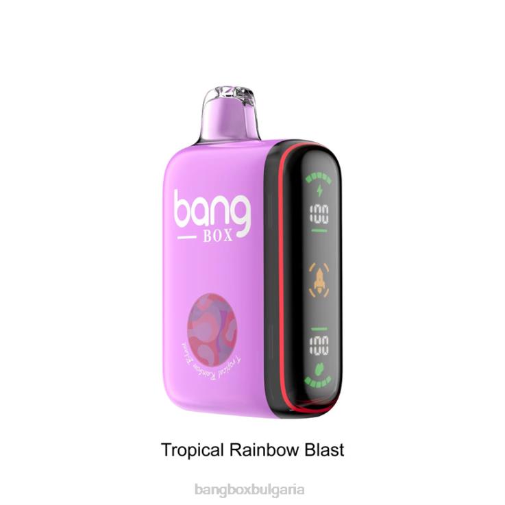 Bang Box Vape - 6PN4T36 Bang Box 9000-18000 впръсквания интелигентен дисплей за мощност взрив на тропическа дъга